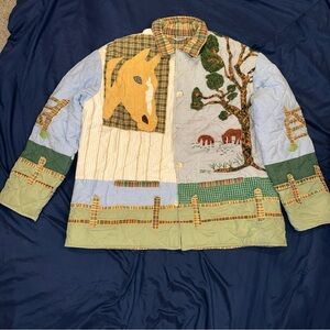 Jackets Patch Magic Horse Quilted Cotton Jacket | Warm, Soft, and Reversible